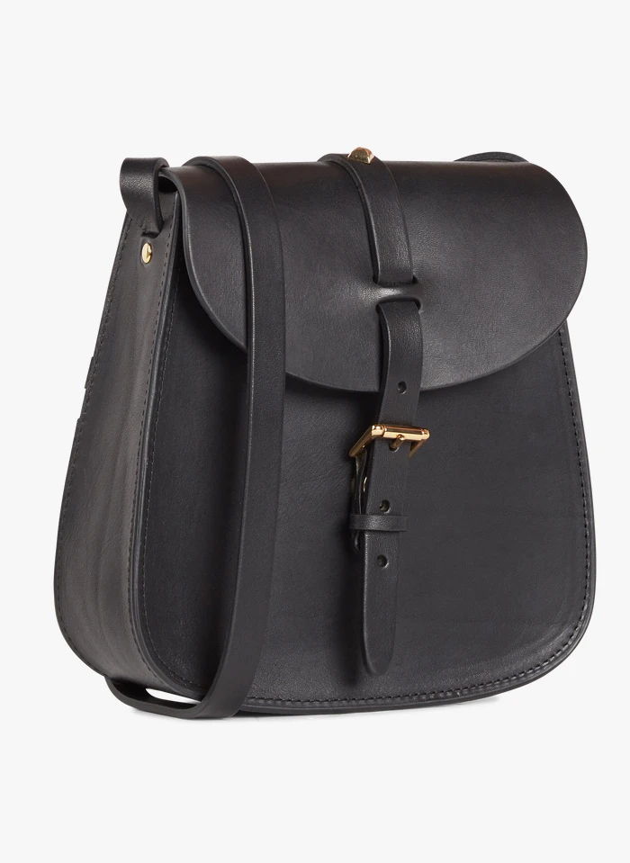 LE SAB - Mini Besace à Boucle En Cuir | Noir 7 LE SAB - Mini Besace à Boucle En Cuir | Noir – Image 5