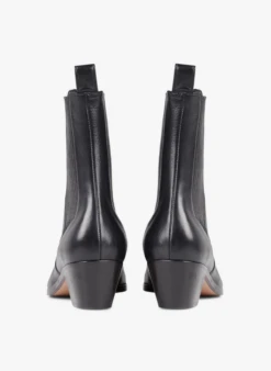 Soeur GAZETTE - Bottines à Talons En Cuir | Noir -Vêtements-Soeur 3025954