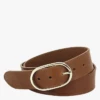 LA PANAME CEINT42MM A PLAT BCLE DBL - Ceinture à Boucle En Cuir | Marron -Vêtements-Soeur 3127803