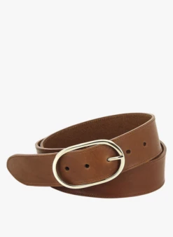 LA PANAME CEINT42MM A PLAT BCLE DBL - Ceinture à Boucle En Cuir | Marron
