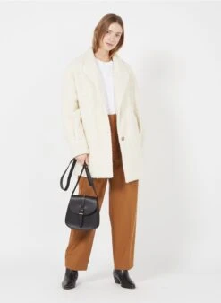 LE SAB MEDIUM - Sac Bandoulière En Cuir | Noir -Vêtements-Soeur 3128161