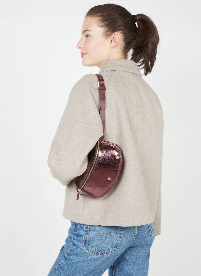 LA LILI - Banane En Cuir Métallisé | Rouge 4 LA LILI - Banane En Cuir Métallisé | Rouge – Image 2