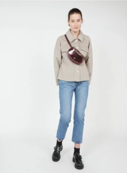 LA LILI - Banane En Cuir Métallisé | Rouge 9 LA LILI - Banane En Cuir Métallisé | Rouge -Vêtements-Soeur 3768707