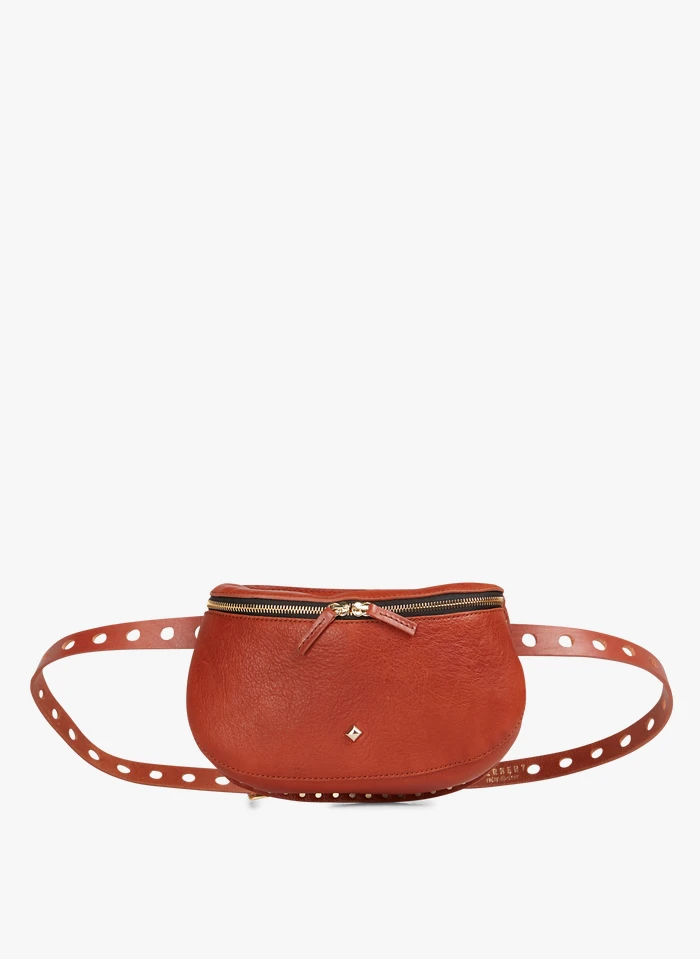 LA LILI - POCH CEINT AJUST CLOUS - Banane En Cuir | Multicolore 3 LA LILI - POCH CEINT AJUST CLOUS - Banane En Cuir | Multicolore