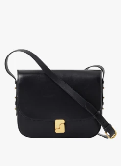 Soeur BELLISSIMA MAXI - Sac Bandoulière En Cuir Glacé | Noir