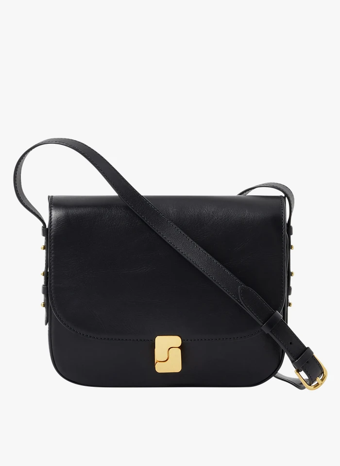 Soeur BELLISSIMA MAXI - Sac Bandoulière En Cuir Glacé | Noir 3 Soeur BELLISSIMA MAXI - Sac Bandoulière En Cuir Glacé | Noir