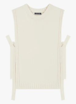 Soeur UZEL - Plastron En Laine | Beige -Vêtements-Soeur 3984865