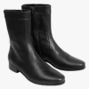 Soeur ECAILLE - Bottines Plates En Cuir Lisse | Noir -Vêtements-Soeur 3984995