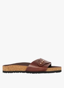 Soeur TREDICI - Mules Plates En Cuir | Marron