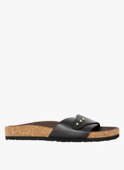 Soeur TREDICI - Mules Plates En Cuir | Noir