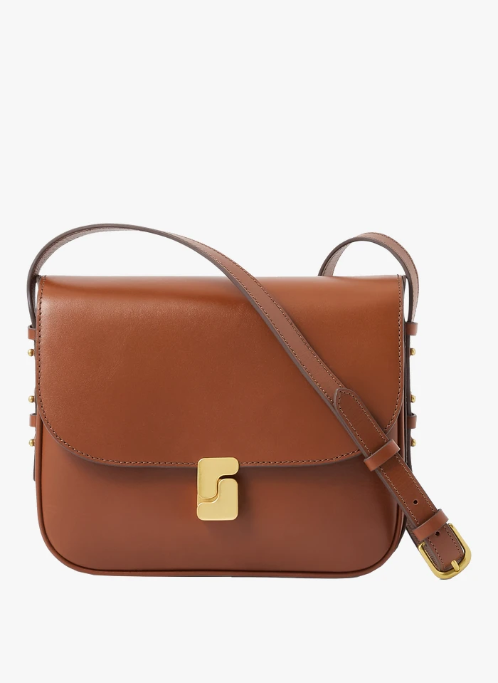 Soeur BELLISSIMA MAXI - Sac Bandoulière En Cuir Glacé | Marron 3 Soeur BELLISSIMA MAXI - Sac Bandoulière En Cuir Glacé | Marron