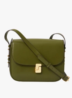 Soeur BELLISSIMA MAXI - Sac Bandoulière En Cuir Glacé | Vert