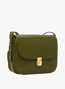 Soeur BELLISSIMA MAXI - Sac Bandoulière En Cuir Glacé | Vert -Vêtements-Soeur 3997124