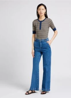 Soeur CALIFORNIA - Jean Boot-cut En Coton | Jean Délavé -Vêtements-Soeur 4009692