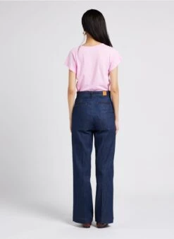 Soeur DOMINIQUE - Tee-shirt Col V En Coton Mélangé | Rose -Vêtements-Soeur 4009990