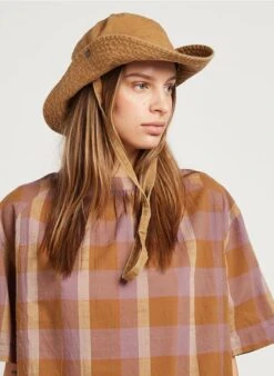 Soeur TONY - Chapeau Bob En Coton Et Lin | Marron -Vêtements-Soeur 4027896