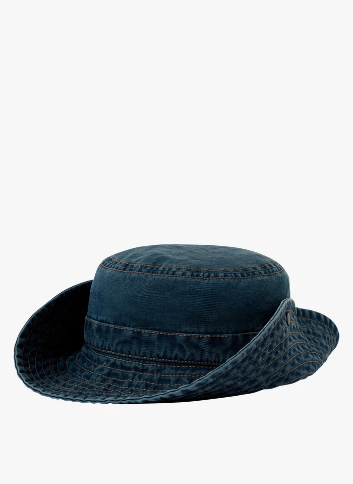 Soeur TONY - Chapeau Bob En Coton Et Lin | Bleu 5 Soeur TONY - Chapeau Bob En Coton Et Lin | Bleu – Image 3