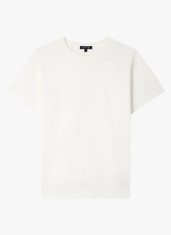 Soeur BASIC - Tee Shirt à Col Rond En Coton | Blanc 5 Soeur BASIC - Tee Shirt à Col Rond En Coton | Blanc – Image 3