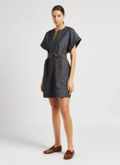 Soeur TAHARA - Robe Courte En Chambray | Jean Brut -Vêtements-Soeur 4043821