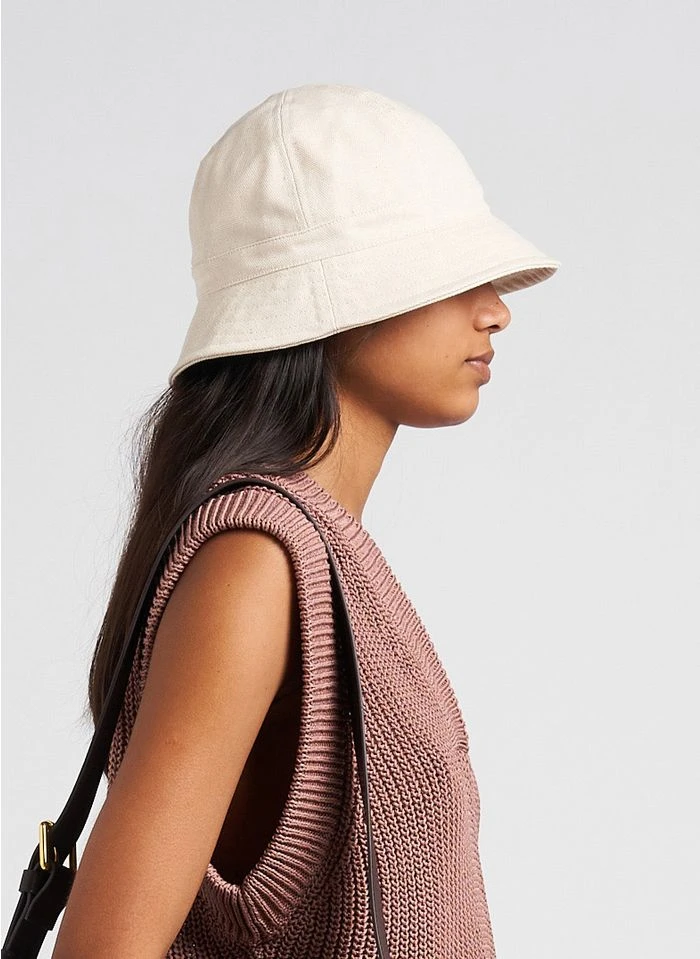 Soeur POTTI - Chapeau Rond En Coton | Beige 3 Soeur POTTI - Chapeau Rond En Coton | Beige