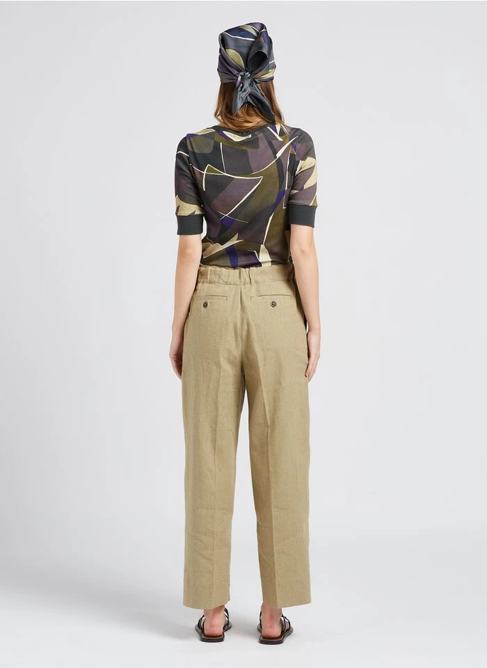 Soeur SARAJEVO - Pantalon Droit Chiné En Lin | Beige 7 Soeur SARAJEVO - Pantalon Droit Chiné En Lin | Beige – Image 5