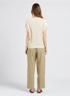 Soeur SARAJEVO - Pantalon Droit Chiné En Lin | Beige 15 Soeur SARAJEVO - Pantalon Droit Chiné En Lin | Beige -Vêtements-Soeur 4058690