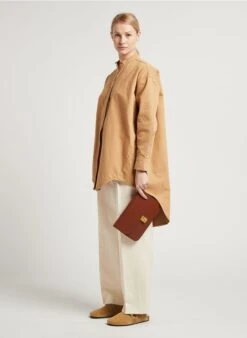 Soeur PALOMA - Pochette En Cuir Glacé | Marron -Vêtements-Soeur 4065660