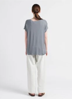 Soeur TULSA - Sandales Plates En Cuir Velours | Blanc -Vêtements-Soeur 4085331