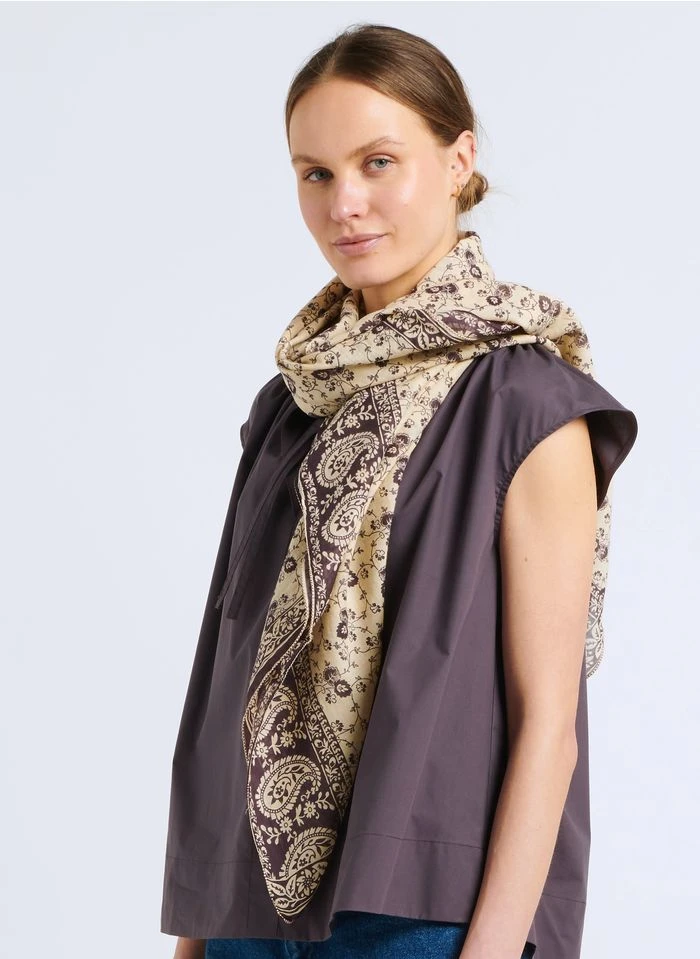 Soeur SKY - Foulard En Voile De Coton Imprimé | Multicolore 3 Soeur SKY - Foulard En Voile De Coton Imprimé | Multicolore