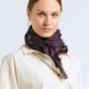 Soeur Foulard En Voile De Coton Imprimé | Violet -Vêtements-Soeur 4092372