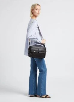 Soeur THYLANE - Sac Bandoulière En Cuir Grainé | Marron -Vêtements-Soeur 4093916