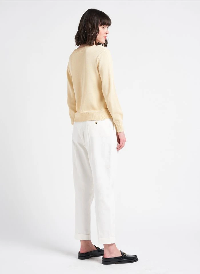 Soeur TITA - Cardigan Col Rond En Coton | Beige 9 Soeur TITA - Cardigan Col Rond En Coton | Beige – Image 7