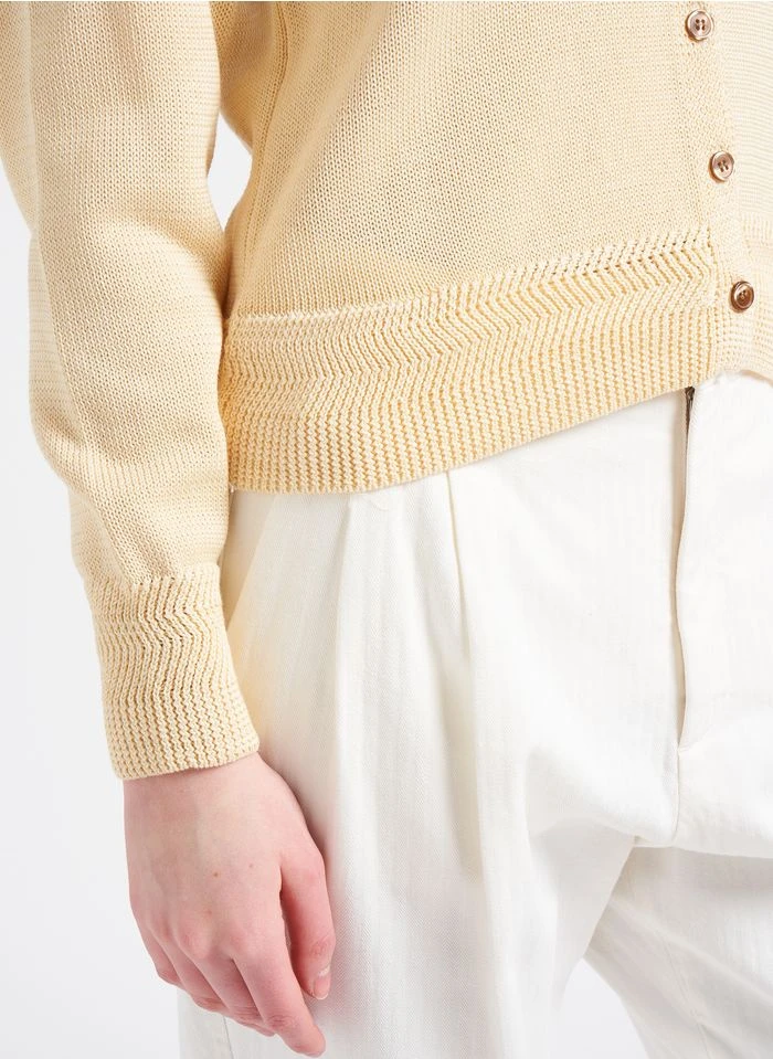 Soeur TITA - Cardigan Col Rond En Coton | Beige 7 Soeur TITA - Cardigan Col Rond En Coton | Beige – Image 5