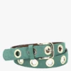 LA GRANDE KELLER VELOURS 30MM - Ceinture à Boucle à Oeillets En Cuir | Vert -Vêtements-Soeur 4132257