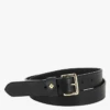 LA TURENNE - Ceinture En Cuir Lisse | Noir -Vêtements-Soeur 4132259