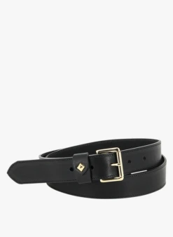 LA TURENNE - Ceinture En Cuir Lisse | Noir