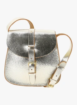 LE SAB MEDIUM - Sac Bandoulière En Cuir Métallisé | Doré