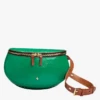 LA LILI - Pochette Banane En Cuir Verni | Vert -Vêtements-Soeur 4132311