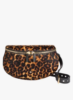 LA GRANDE LILI - Sac Banane Imprimé Léopard | Noir