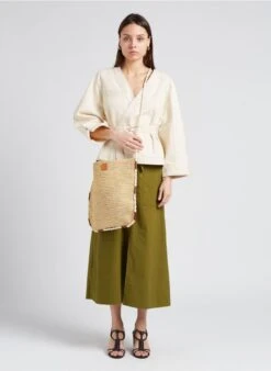 Soeur TINA - Grand Sac En Raphia Naturel | Noir -Vêtements-Soeur 4151907 2