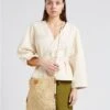 Soeur TAHO - Veste Kimono Croisée En Coton Bio | Beige 2 Soeur TAHO - Veste Kimono Croisée En Coton Bio | Beige -Vêtements-Soeur 4152172