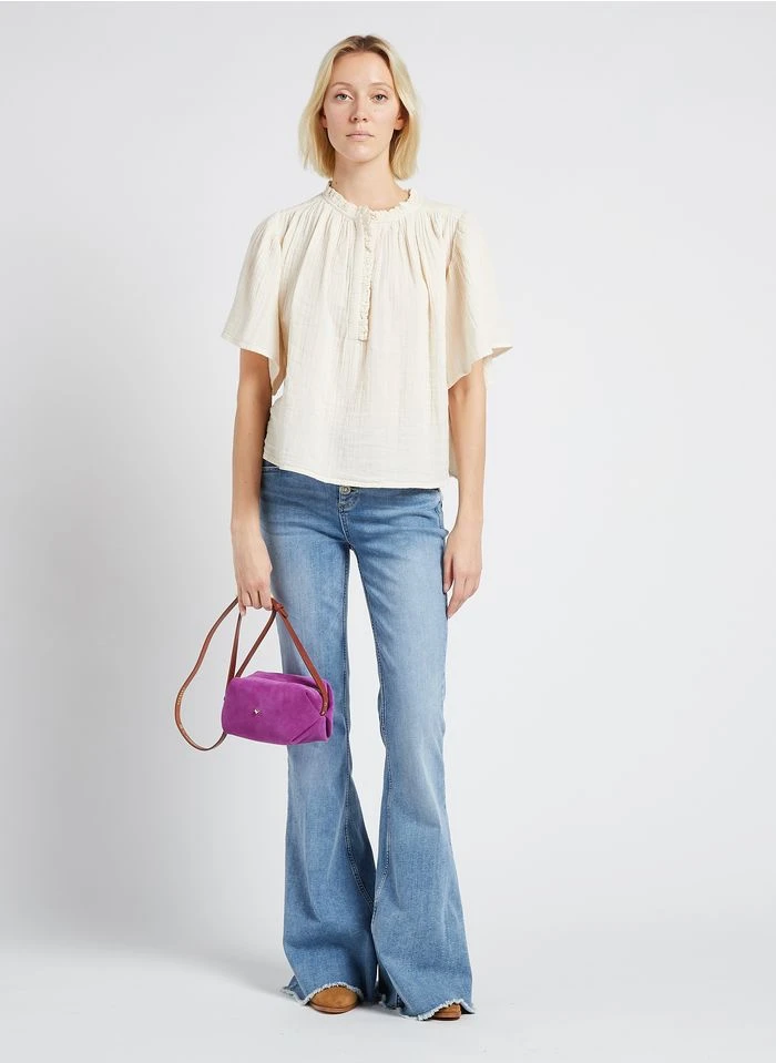 LE MINI SOHNA - Sac Bandoulière En Cuir | Violet 7 LE MINI SOHNA - Sac Bandoulière En Cuir | Violet – Image 5