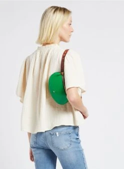 LA LILI - Pochette Banane En Cuir Verni | Vert 11 LA LILI - Pochette Banane En Cuir Verni | Vert -Vêtements-Soeur 4170369