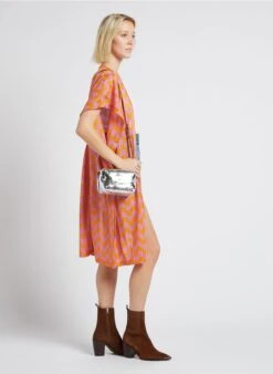 LE MINI SOHNA - Sac Bandoulière En Cuir Embossé | Argent -Vêtements-Soeur 4170551