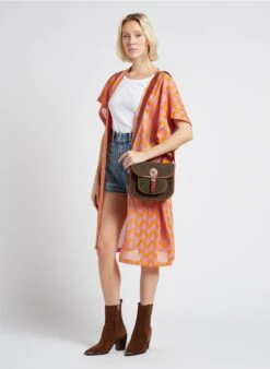 LE NEW FLAV - Sac Bandoulière En Cuir Velours | Kaki 7 LE NEW FLAV - Sac Bandoulière En Cuir Velours | Kaki -Vêtements-Soeur 4170558