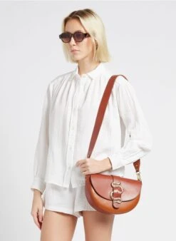 LE GABIE CRUSH - Sac Bandoulière En Cuir | Marron 8 LE GABIE CRUSH - Sac Bandoulière En Cuir | Marron -Vêtements-Soeur 4170589