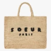 Soeur PAPAYE - Sac Cabas En Paille | Noir -Vêtements-Soeur 4188869