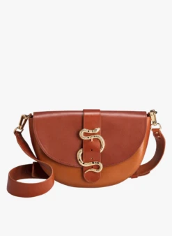 LE GABIE CRUSH - Sac Bandoulière En Cuir | Marron