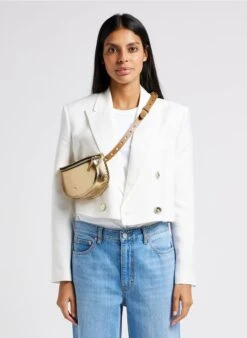 LA NEW LILI - Sac Banane En Cuir Métallisé | Marron 6 LA NEW LILI - Sac Banane En Cuir Métallisé | Marron -Vêtements-Soeur 4220632