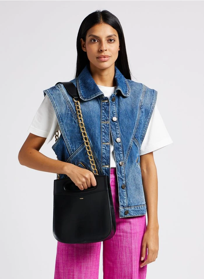 Soeur CHERI - Sac Bandoulière En Cuir De Vachette | Noir 4 Soeur CHERI - Sac Bandoulière En Cuir De Vachette | Noir – Image 2